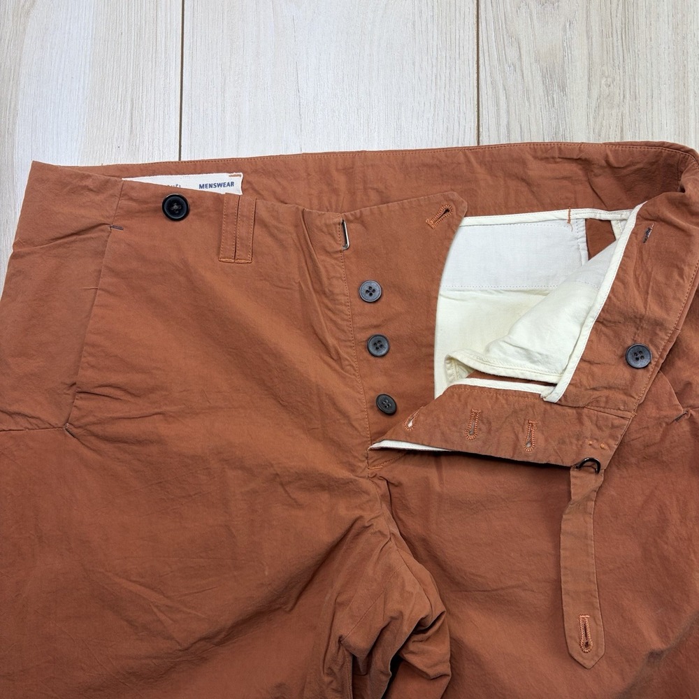 YIGAL AZROUEL Menswear Chino Dress Shorts Mens Size 32 Orange - Picture 5 of 12